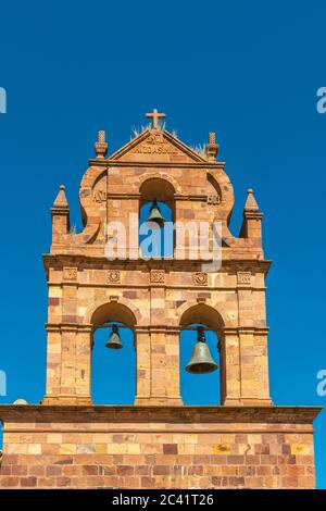 Iglesia de Laja von 1548, Laja, Departamento La Paz, Bolivien, Lateinamerika Stockfoto