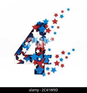 Hintergrund des vierten juli. Amerikanischer Unabhängigkeitsstag Stockfoto