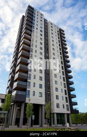 Blick auf Ceres Panorama Hochhaus, 20 Etagen und 75m in Aarhus, Dänemark am 23 2020. Juni Stockfoto