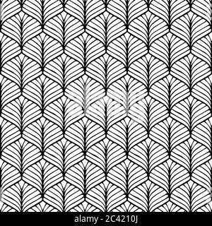 Muster Design geometrische nahtlose japanischen Stil Hintergrund schwarz und weiß Vektor Web Illustration eps10 Illustrator Stock Vektor