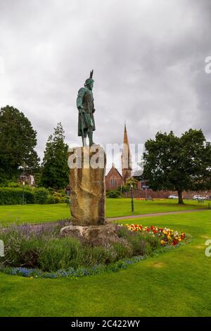 Bronzestatue von Donald Cameron in Fort William Stockfoto