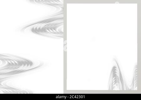 Abstrakte weißen Hintergrund mit glatten Linien Stockfoto
