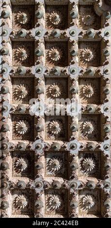 Dekorative Tor in Mehrangarh Fort, Jodhpur, Rajasthan, Indien Stockfoto