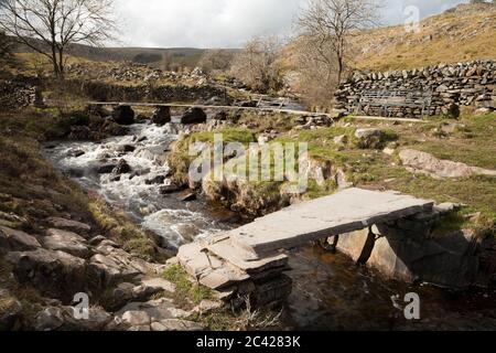 Wash Dubs in der Nähe von Wharfe und Austwick in den Yorkshire Dales, Großbritannien Stockfoto