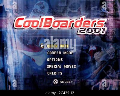 Cool Boarders 2001 – Sony PlayStation 1 PS1 PSX – nur für redaktionelle Zwecke Stockfoto