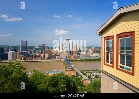 Monongahela Incline, Pittsburgh, Pennsylvania, USA Stockfoto