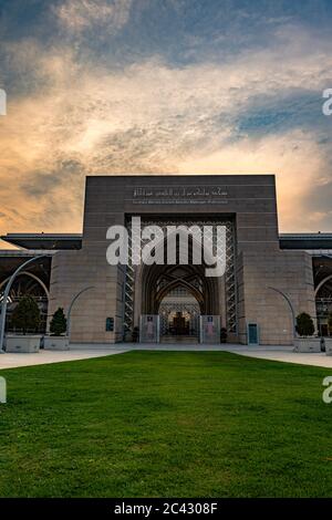 Sonnenuntergang Blick auf Masjid Tuanku Mizan Zainal Abidin, Putrajaya, Malaysia Stockfoto