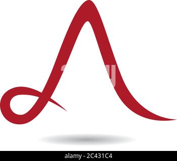 Einen Brief logo Vektor icon Abbildung design Stock Vektor