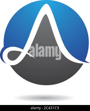 Einen Brief logo Vektor icon Abbildung design Stock Vektor