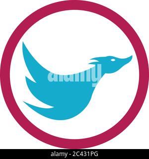 Duck Logo Vorlage Vektor Symbol Illustration Design Stock Vektor