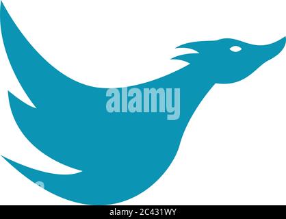 Duck Logo Vorlage Vektor Symbol Illustration Design Stock Vektor