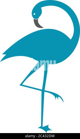 Flamingo Logo Vorlage Vektor Symbol Illustration Design Stock Vektor