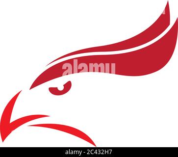 Falcon Logo Vorlage Vektor Symbol Illustration Design Stock Vektor