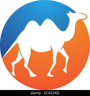 Camel Logo Vorlage Vektor Symbol Illustration Design Stock Vektor