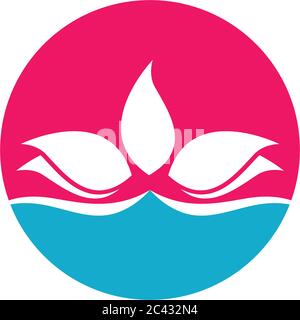 Schönheit Vektor Blumen design Logo-Vorlage-Symbol Stock Vektor
