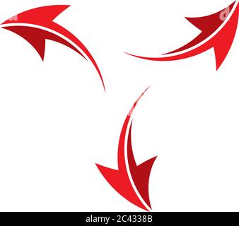 Pfeile vector illustration symbol Logo Template Design Stock Vektor