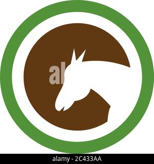 Horse Logo Vorlage Vektor icon Abbildung design Stock Vektor