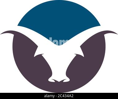 Bull Logo Vorlage Vektor icon Abbildung Stock Vektor