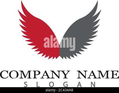 Wing Logo Vorlage Vektor icon Abbildung design Stock Vektor