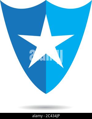 Schild Logo Vorlage Vektor Symbol Illustration Design Stock Vektor