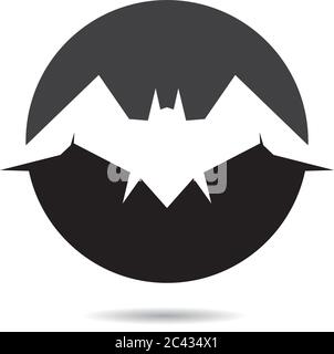 Bat Logo Vorlage Vektor Symbol Illustration Design Stock Vektor