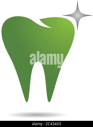 Zahnmedizinische logo Template Vector Illustration Icon Design Stock Vektor