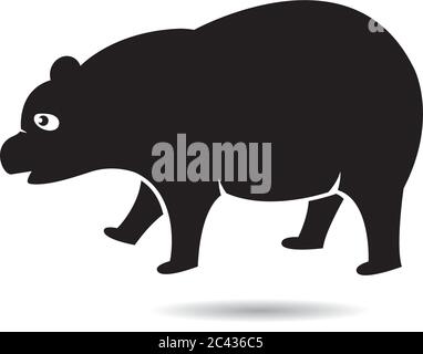 Panda Logo Vorlage Vektor Symbol Illustration Design Stock Vektor