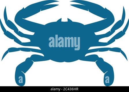 Crab Logo Vorlage Vektor Symbol Illustration Design Stock Vektor