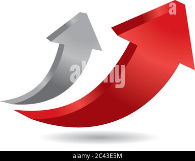 Pfeil Logo Vorlage Vektor Symbol Illustration Design Stock Vektor