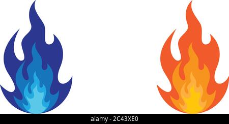 Feuer Flamme Logo Vorlage Vektor-Symbol Öl, Gas und Energie Logo Konzept Stock Vektor