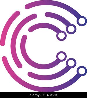 Schaltkreis Logo Vorlage Vektor Symbol Illustration Design Stock Vektor