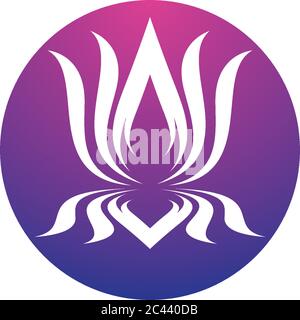 Schönheit Vektor Blumen Design Logo Vorlage Symbol Stock Vektor