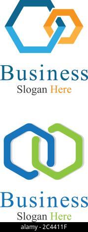 Business Corporate abstrakte Einheit vektor Logo Design Template Stock Vektor