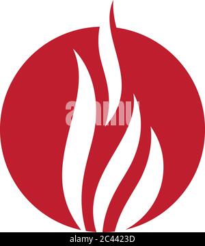 Feuer Flamme Logo Vorlage Vektor-Symbol Öl, Gas und Energie Logo Konzept Stock Vektor