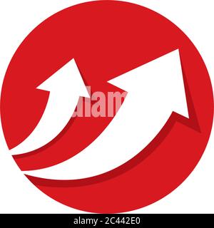 Pfeil Logo Vorlage Vektor Symbol Illustration Design Stock Vektor