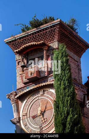 Rezo Gabriadze Marionette Theater gegen klaren blauen Himmel, Tiflis, Georgien Stockfoto