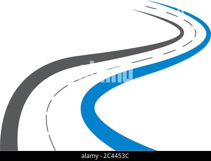 Logo-Vorlage für die Darstellung des Straßensymbols Stock Vektor