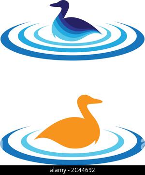 Vorlage für Duck-Logo Stock Vektor