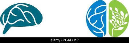 Vorlage für das BRAIN-Logo Stock Vektor
