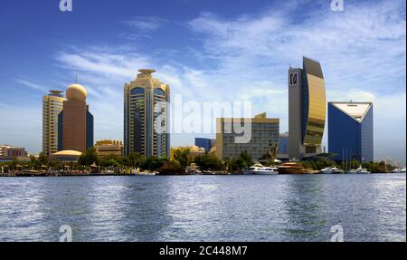 East Bank of Creek in Dubai Stockfoto