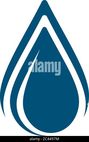 Wassertropfen Logo Vorlage Vektor Symbol Illustration Design Stock Vektor