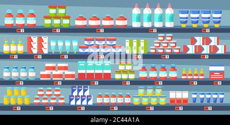 Medizin Apotheke Regale. Apotheke Shop Innenraum, Medizin Pillen Flaschen, Schmerzmittel Behandlungen Drogerie medizinische Konzept Vektor Illustration Stock Vektor