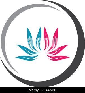 Schönheit Vektor Blumen Design Logo Vorlage Symbol Stock Vektor