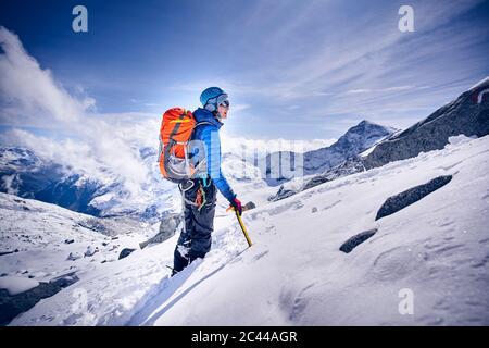 Bergsteigerinnen, Großvendediger, Tirol, Österreich Stockfoto