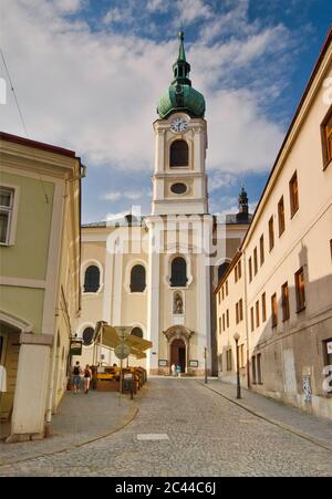 Kirche der Annahme in Trutnov in Kralovehradecky kraj (Region Hradec Králové), Tschechische Republik Stockfoto