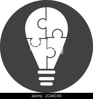 Lightbulb Logo Vorlage Vektor Symbol Illustration Design Stock Vektor