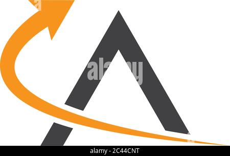 Einen Brief logo Vektor icon Abbildung design Stock Vektor