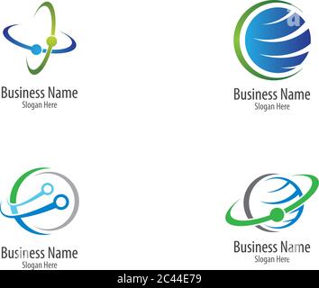 Design der Illustration für globale Vektorsymbole Stock Vektor