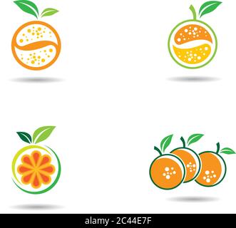 Orange Logo Vorlage Vektor Symbol Illustration Design Stock Vektor