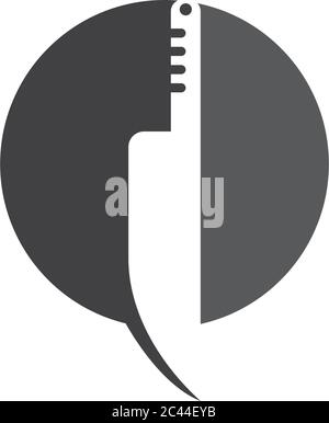 Messer Logo Vorlage Vektor Symbol Illustration Design Stock Vektor